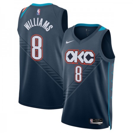 NBA Mænd Trøje Oklahoma City Thunder Jalen Williams 2025-26 Nike City Edition Sort Swingman NBA Mænd Trøje Oklahoma City Thunder Jalen Williams 2025-26 Nike City Edition Sort Swingman